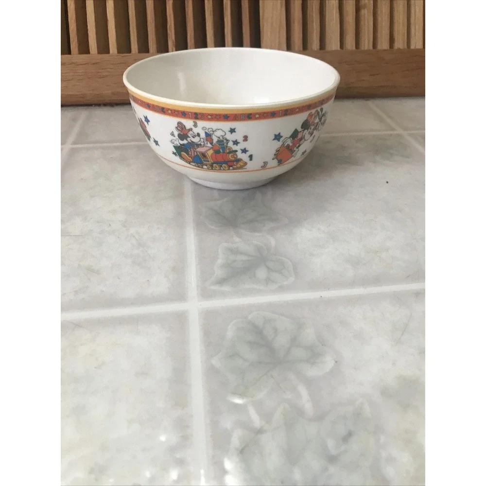 VCP Walt‎ Disney Vintage Melamine Mickey Mouse Goofy Child Size Bowl RARE
